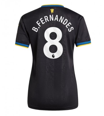 Manchester United Bruno Fernandes #8 Replika Tredjetrøje Dame 2025-26 Kortærmet Manchester United Bruno Fernandes #8 Replika Tredjetrøje Dame 2025-26 Kortærmet